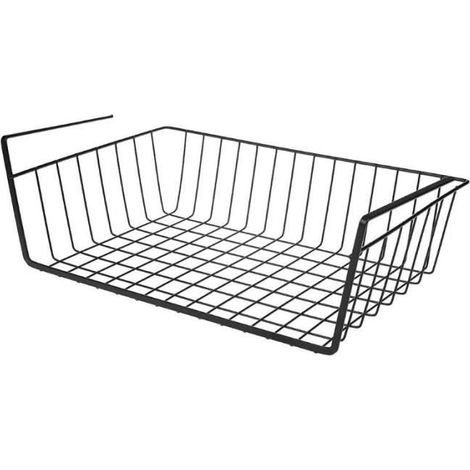 Panier en fer forgé Armoire Armoire Porte Organisateur Porte-placard suspendu sous étagère Rangement (1/4)