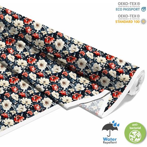 Outdoor-Dekorstoff Oxford - Motiv Blumen I DX5343 (1/5)