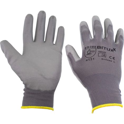 20 Paar XXL (11) Arbeitshandschuhe Montagehanschuhe Handschuhe Schutzhandschuhe mit PU Beschichtung (1/5)