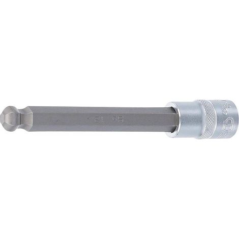 Douille à Embouts 140 mm - 12,5 mm (1/2) Six Pans Intérieurs Tête Sphérique 12 mm - Précision et Robustesse - D-Work