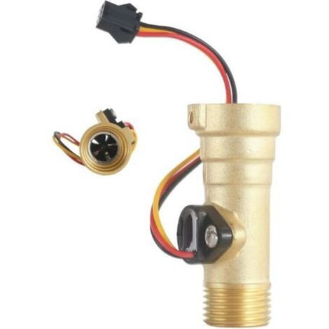 Water Heater Sensor, Water Flow Switch, Copper Liquid Heater Accessories, High-quality Replacement Part for 2gwh-24 Model, Ideal for Home, RV, Indoor, Outdoor, and Travel Use, 6.6 Cm (1/5)