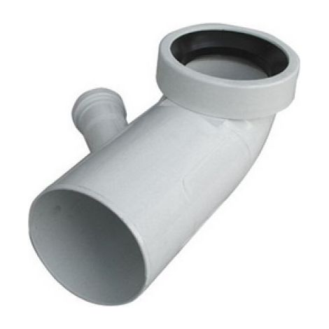 CURVA BIANCA WC ATTACCO BICCHIERE  DX  VALSIR Diam. 110 / 40