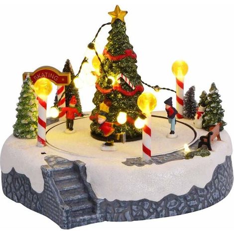 Décorations colorées de village de Noël, 22 x 21,5 x 17 cm (1/5)