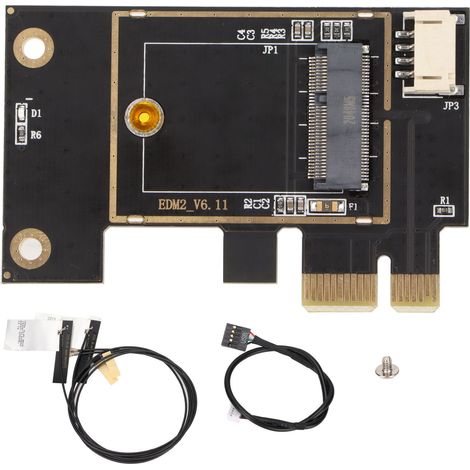 Carte Réseau WiFi M.2 vers PCIe, Installation Facile, Compatible NGFF, Adaptateur Sans Fil Plug and Play
