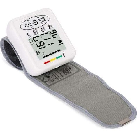 Tensiomètre au poignet parlant, détecteur de niveau cardiaque, transfert de données à écran LCD numérique, mesure de la pression artérielle, fréquence cardiaque, détection du pouls, rapide et t (1/3)