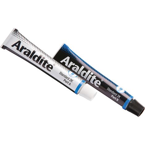 Araldite Standard Epoxy Adhesive Kit – 2 x 15ml Tubes, Extra Strong, Fast Bonding, Long-Lasting, Model ARA400001