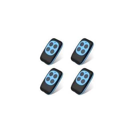 Télécommande universelle pour portes de garage, code fixe, sans fil, compatible avec 4 boutons, copie de clé pour portes de garage et voitures (4 pièces) - Crezuo (1/4)