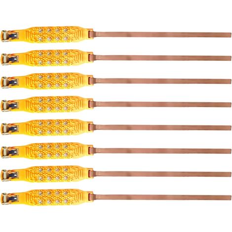 Kit de chaînes à neige Protection contre la neige 8 pièces Système antidérapant Pour pneus de 16,5 à 24,5 cm SUV Berline Pick-up Minivan Traction sûre sur la neige (1/5)