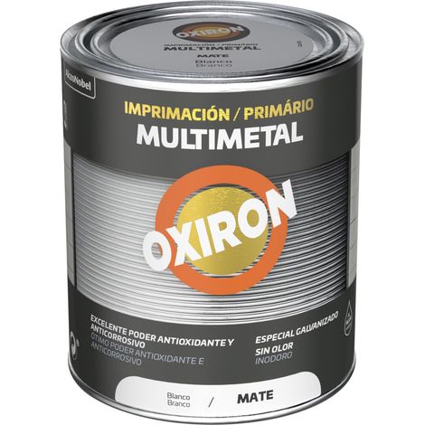Imprimacion multimetal oxiron mate titan 750 ml blanco