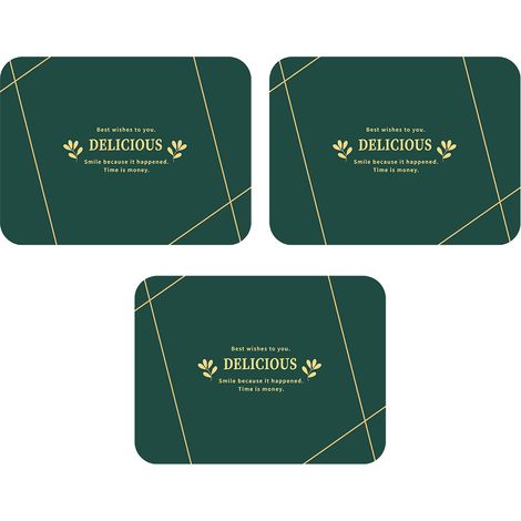 3 sets de table en PVC effet cuir litchi, isolants et anti-dérapants, 30x40 cm, pour usage quotidien ou occasions festives (1/5)