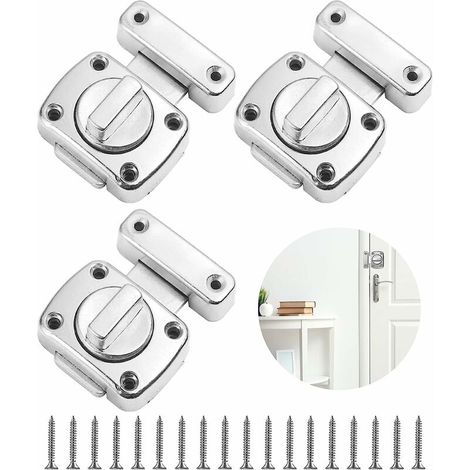 Green Mobility-Serrure de porte en alliage de zinc 3 pièces Serrure de porte de sécurité robuste avec vis (1/5)