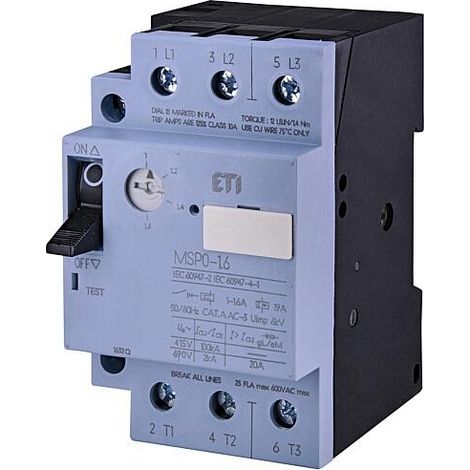 ETI Disjoncteurs moteur MSP0-1,6, REG
