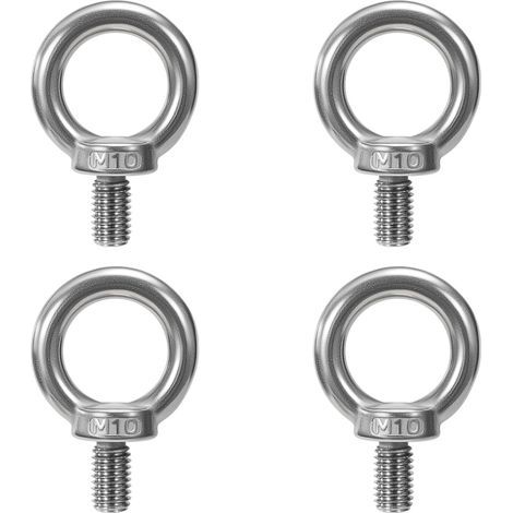 APEX M10 Ringschrauben, Heberinge, Ösenschrauben, Gewinderinge, Schrauben aus Edelstahl 304 zum Befestigen von Aufhängungen und Verbinden, 4 Stück (1/5)