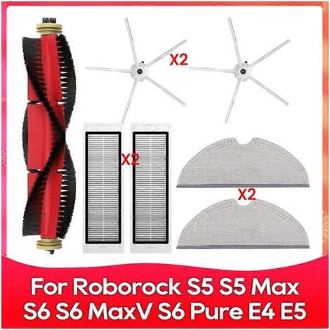 Filter für die Seitenbürste der Roborock-Wischmopps S5, S5 Max, S6 MaxV, S6 Pure, E4, E5, S51, S52 und S55 – Zubehör (1/5)