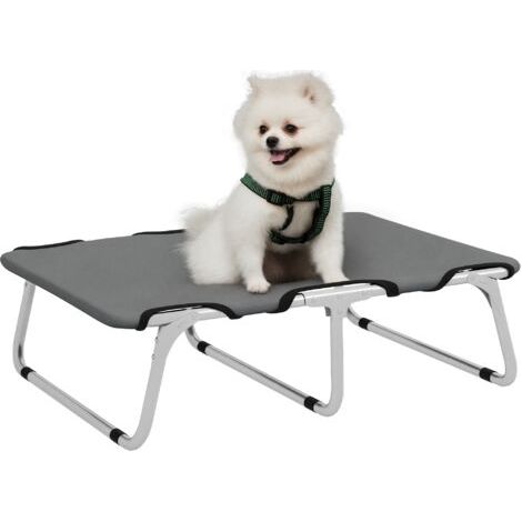 BUNTHAUS Panier pliable pour chien, robuste et confortable, jusqu'à 10 kg, 71 x 58 x 20 cm, gris