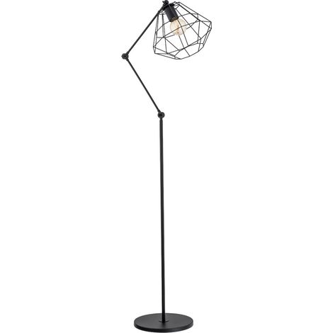 Lampadaire loft noir abat-jour filaire 1xE27 15W RAPTOR Alfa (1/3)