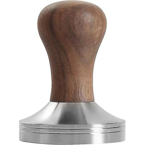 ZVD Presse à café élastique de 58 mm avec base en acier inoxydable 304 et poignée en bois massif (1/3)
