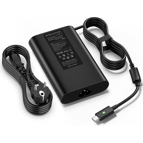 Chargeur USB C 65W pour Dell Latitude 5520 5420 5410 5285 5290 5400 5320 5310 5179 7275 7370 7420 7410 7320 7310 7210 9410 9510 XPS 12 13 9250 9350 9360 9370 9380 Adaptateur Alimentation Ordinateur (1/5)