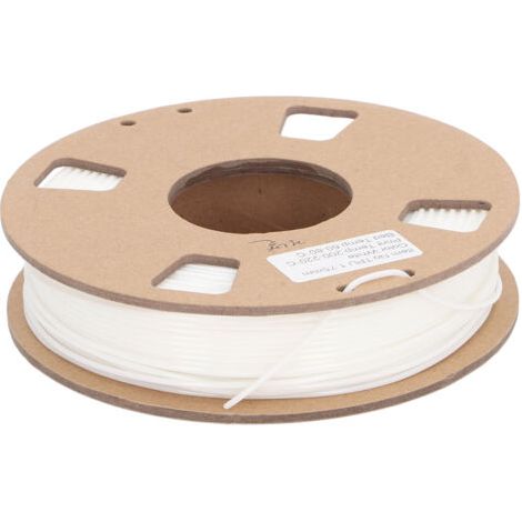 Filament pour imprimante 3D 1.75mm Flexible TPU Filament Bundle Haute Précision 95A Soft Filament d'impression 3D Consommable d'imprimante 3D Blanc (1/5)