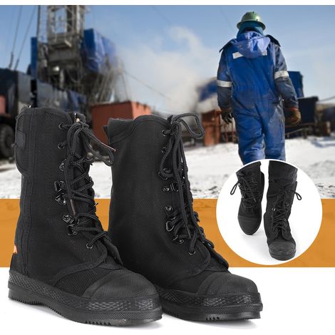 Bottes de pompiers d'urgence, résistantes aux chocs et aux perforations, chaussures de sécurité d'atelier (40) (1/5)
