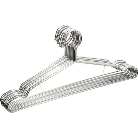 Wire Hangers Lot de 20 cintres en métal solide en acier inoxydable pour vêtements 41,9 cm (1/5)