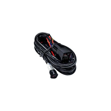 Kit di cablaggio per barra luminosa a LED, 300W, 2 cavi, 16 AWG, universale, compatibile con relè da 12V 40A per veicoli fuoristrada, luci regolabili (1/5)