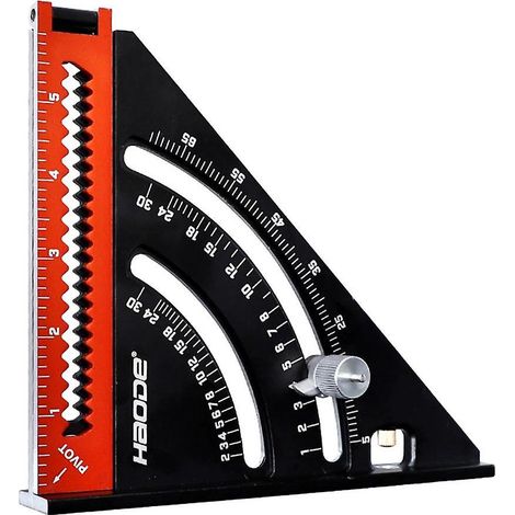 equerre Menuisier Metal Aluminium Rgle De Triangle Pliante Querre Combine 317mm Multifonction Querre Triangle Rgle D'angle Rapporteur 45 90 Degres (1/4)