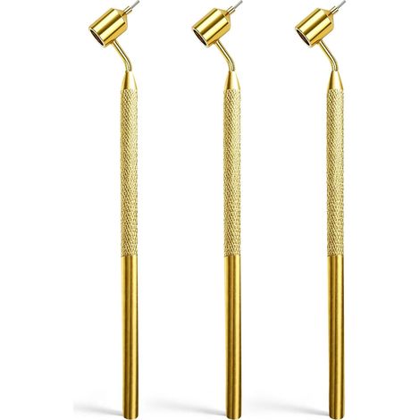 Set mit 3 präzisen Lackausbesserungsstiften (0,3/0,5/0,7 mm), Applikatoren zur Reparatur von Steinschlägen und Kratzern an Karosserien, vielseitiges Set für Auto-, Keramik-, Möbel- und Heimwerkerproje (1/5)