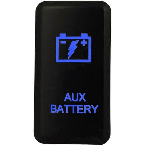 Interrupteur à bouton-poussoir LED bleu pour Toyota Tacoma, FJ Land Cruiser, 4Runner, Highlander, Hilux, Prado (marche/arrêt) (1/5)