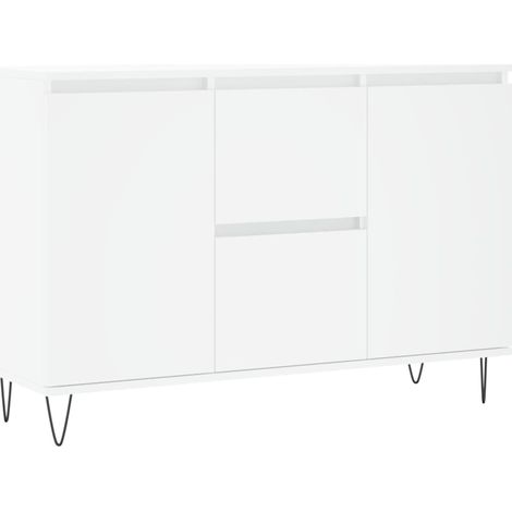 Credenza cassettiera cassettiera mobile contenitore organizer cucina soggiorno soggiorno 104 x 35 x 70 cm derivati del legno bianco 020030186