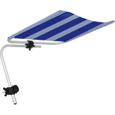 Parasol inclinable Marbueno rayas azules y blancas