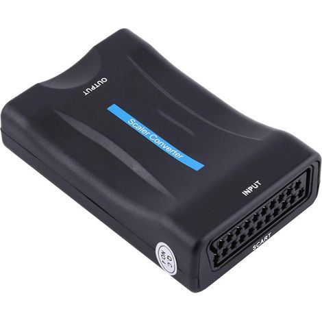 Convertisseur Péritel vers Adaptateur Péritel vers Convertisseur Vidéo Vidéo 720P 1080P PAL NTSC SECAM Plug and Play avec Câble USB pour TV HD (1/5)