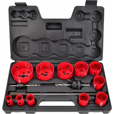 Awtools Set de coronas bimetálicas 15 piezas 19-76 mm