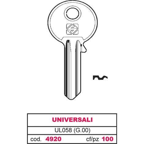 Silca CHIAVE ASC UL058 (G.VAB 0) UNIVERSALE 100.00 pz