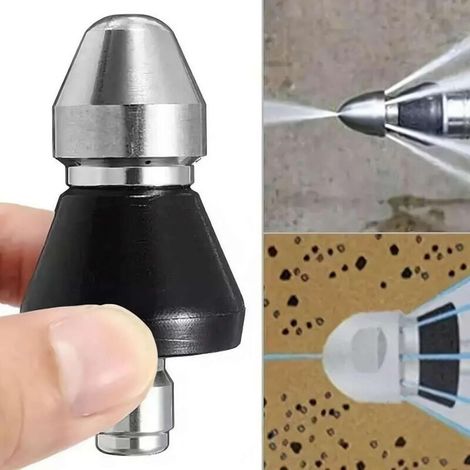Outil de nettoyage des égouts, buse haute pression pour le dragage et le débouchage des canalisations – buse à jet haute pression et arrache-cheveux