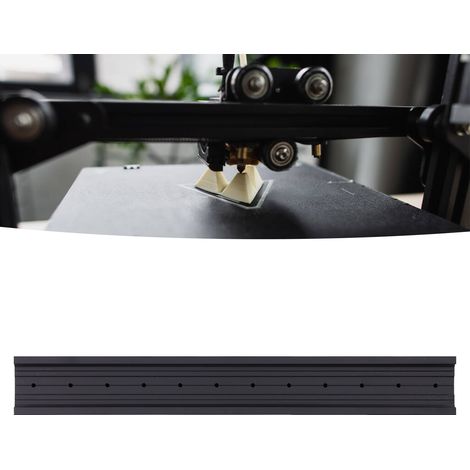 Profilé de guidage linéaire encastrable 2040, profilé en aluminium noir à rainure en V, 300 mm (1/5)