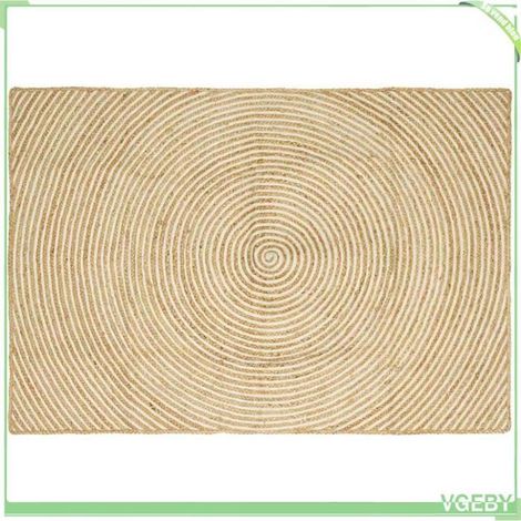 Tapis - FAFEISY - 42010722 - jute naturel - rond - 140 x 200 cm (1/5)