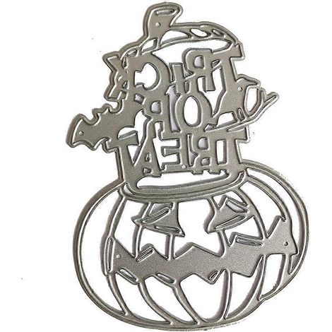 Halloween-Kürbis-Stanzschablone aus Metall zum Selbermachen von Scrapbooking-Alben, Papierkarten und Prägedekorationen