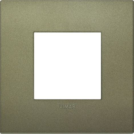 Placca Classic 2M verde matt scatola rotonda Vimar Arkè 19642.77