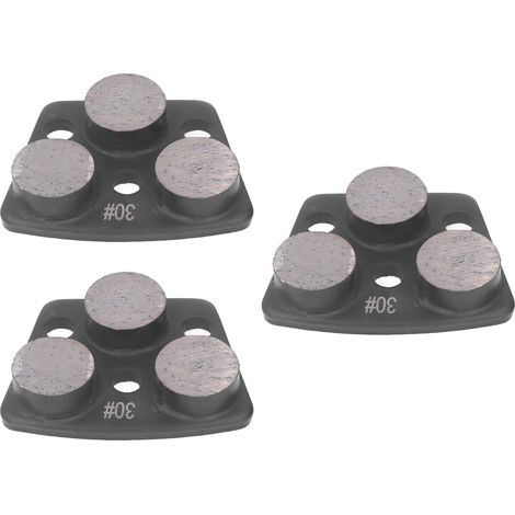 3 Disques Diamant Trapézoïdaux pour Meulage Béton - 3 Pièces Grain 30 à Dents Noires (1/5)