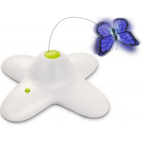 All For Paws – Interaktiver Schmetterling – Weiß/Blau – 1 Stück (1/5)