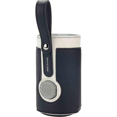 Chauffe-biberon intelligent avec sac isotherme et port USB, bleu foncé. (1/5)