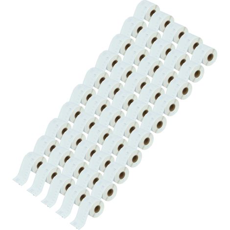 vhbw 50x Label Roll 54mm x 101mm (220 Label) Replacement for Dymo 99014 for Label Maker White (1/4)