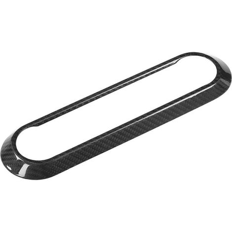Baguette décorative du cadre de la commande de volume de la console en fibre de carbone véritable, compatible avec l'Alfa Romeo Giulia Stelvio 202 (1/5)