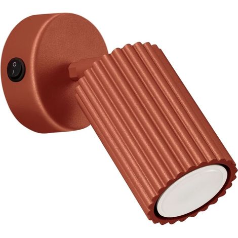 Aplique de pared Moto, rojo con interruptor (1/5)