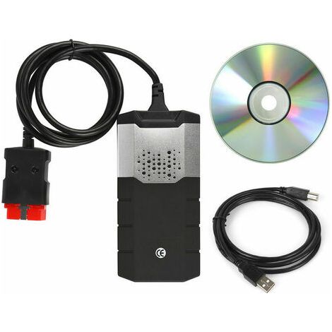 VCI VD DS150E CDP Pro pour Delphis 2016.R0 avec Bluetooth DS et générateur de clés, outil de diagnostic OBD2, scanner activateur noir (1/4)
