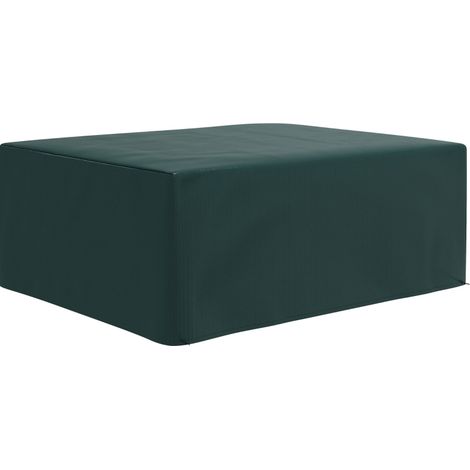 Funda impermeable para muebles de jardín de PE verde 235 x 190 x 90 cm (1/5)