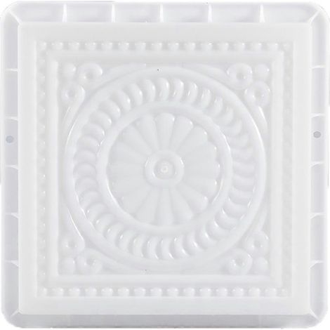 Vintage Floral Square DIY Pflasterform Garten Betonform Trittstein Pflasterstein Zement Ziegel Landschaft für Weg M