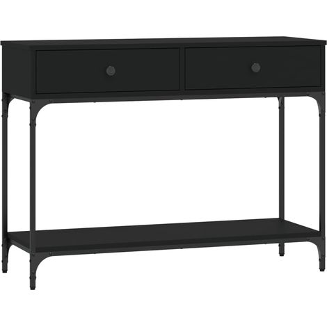 Maison Exclusive - Tavolino Consolle Nero 100x34,5x75 cm in Legno Multistrato