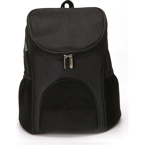 pet Portable Duffel Bag (black-s) Breathable Lightweight Foldable Outdoor Backpack Travel Hiking Camping (1/3)